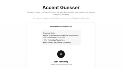 Accent Guesser